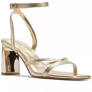 Aldo-Stellare Sandal - Gold Metallic, 6.5